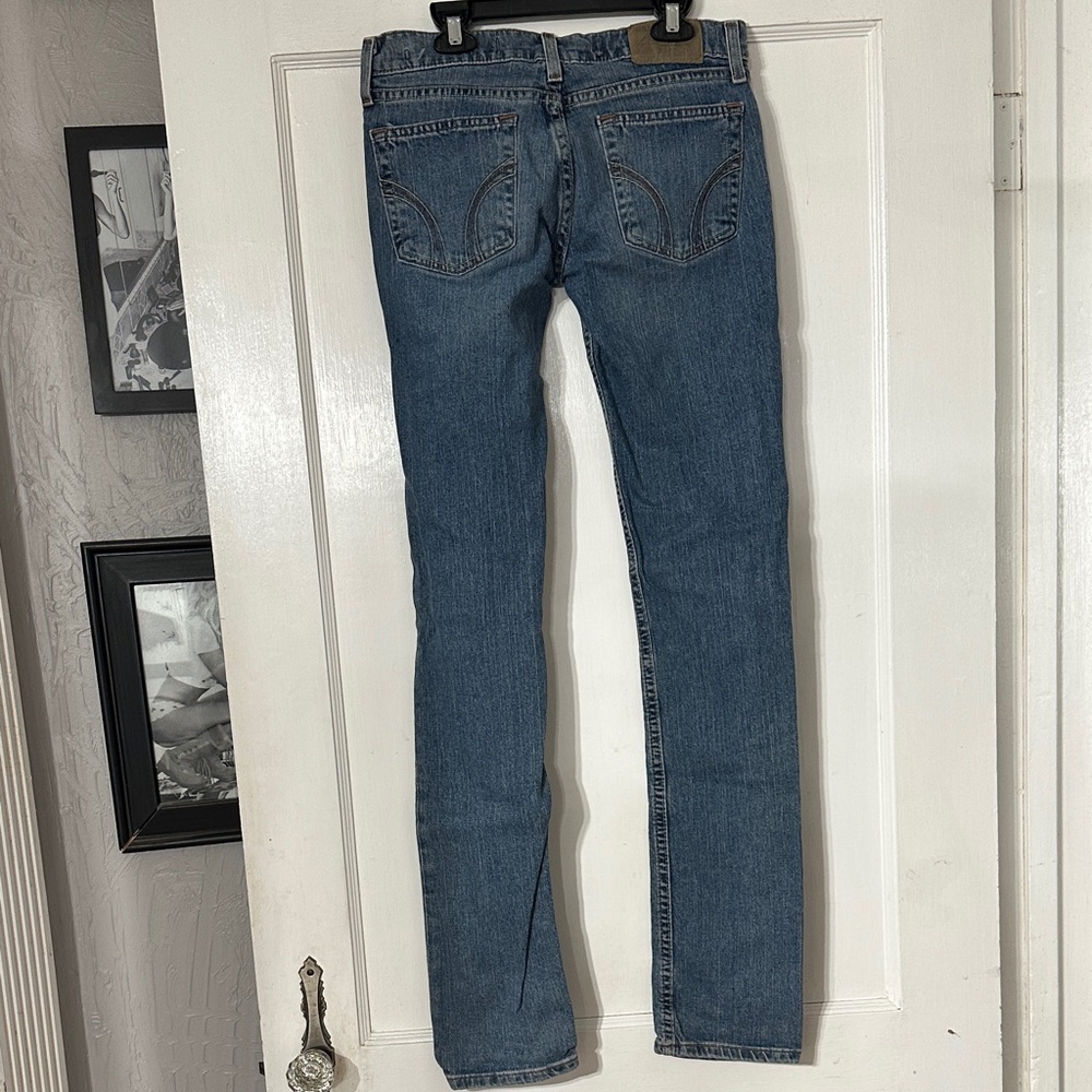 Hollister Low Rise Blue Skinny Jeans - Picture 3 of 4